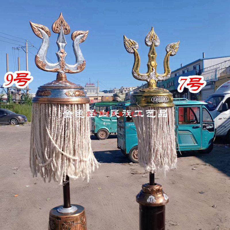 苏鲁德摆件蒙古族成吉思汗战旗雕塑工艺品蒙古包餐厅平安锭苏力德