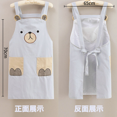 围裙卡通可爱厨房家用防水防油餐厅专用工作服女做饭家务罩衣新款
