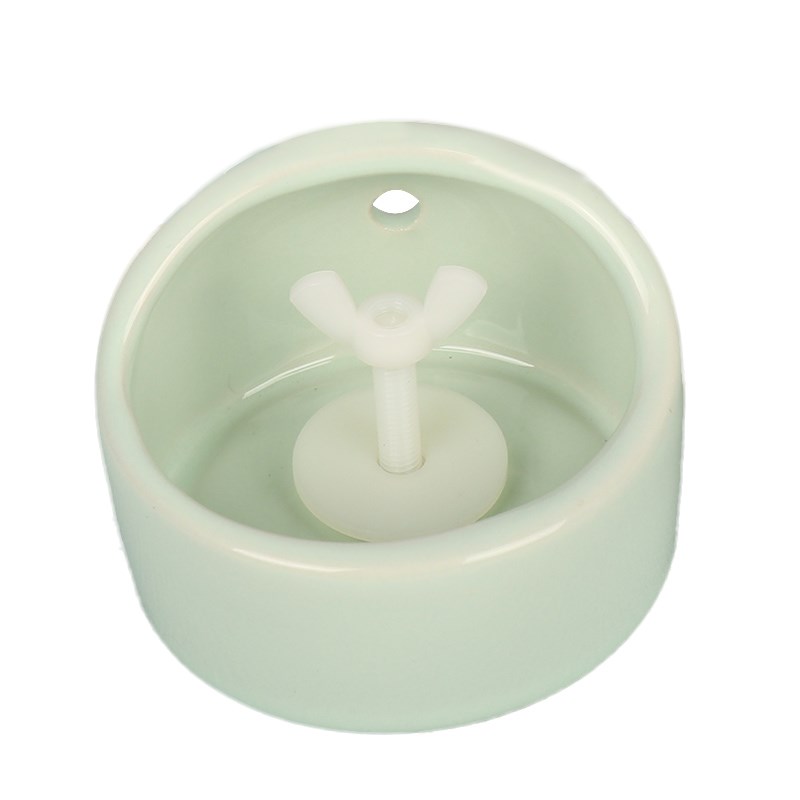 花枝鼠食盆陶瓷碗仓鼠金丝熊悬挂式食碗兔子鹦鹉自动喂食器防打翻