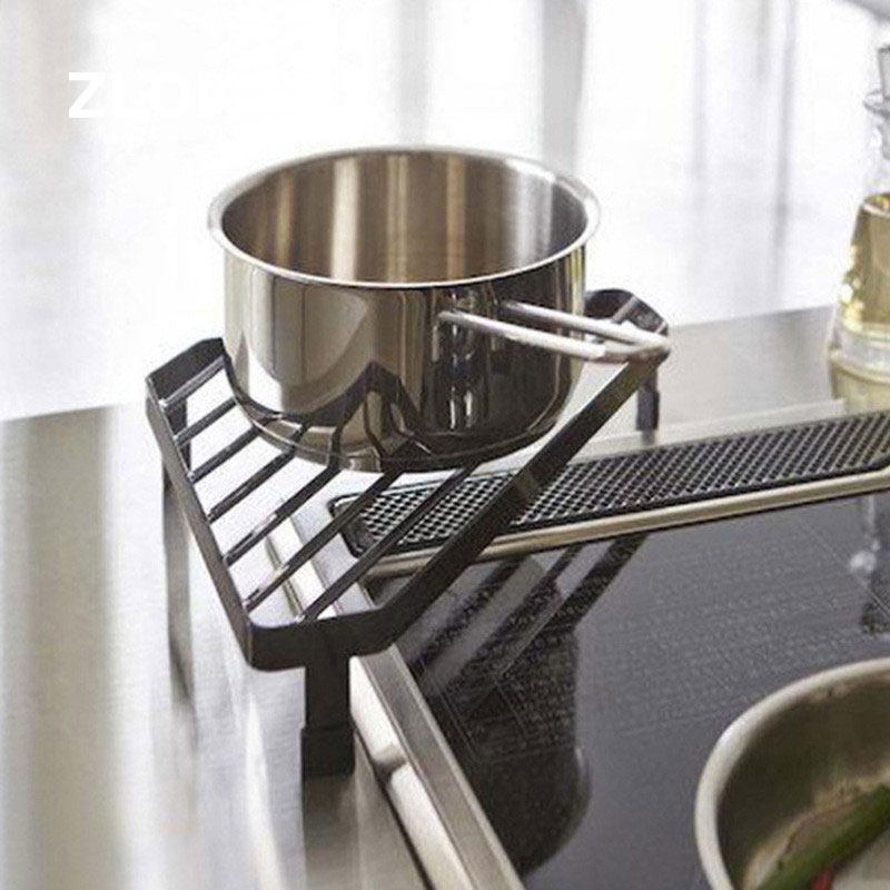 铁艺三角水槽置物架瓦斯炉边角调味罐碗碟锅具收纳层架厨房小工具