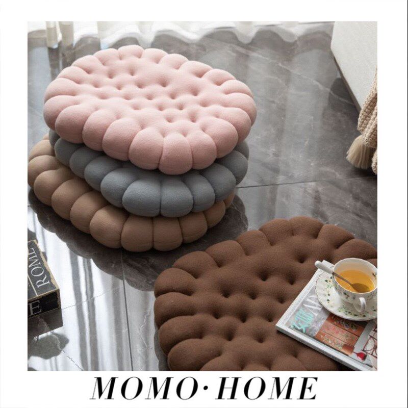 MOMO HOME家居办公室板凳座椅垫学生椅子屁股垫椭圆形饼干