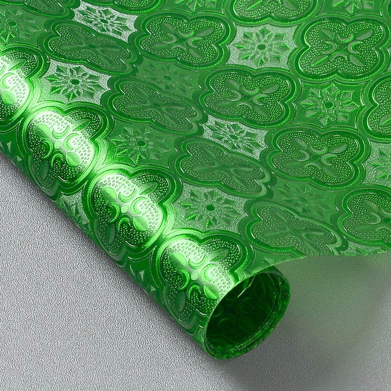 复古彩色海棠花玻璃贴纸艺术装饰透光隔断客厅屏风防窥中式窗贴膜