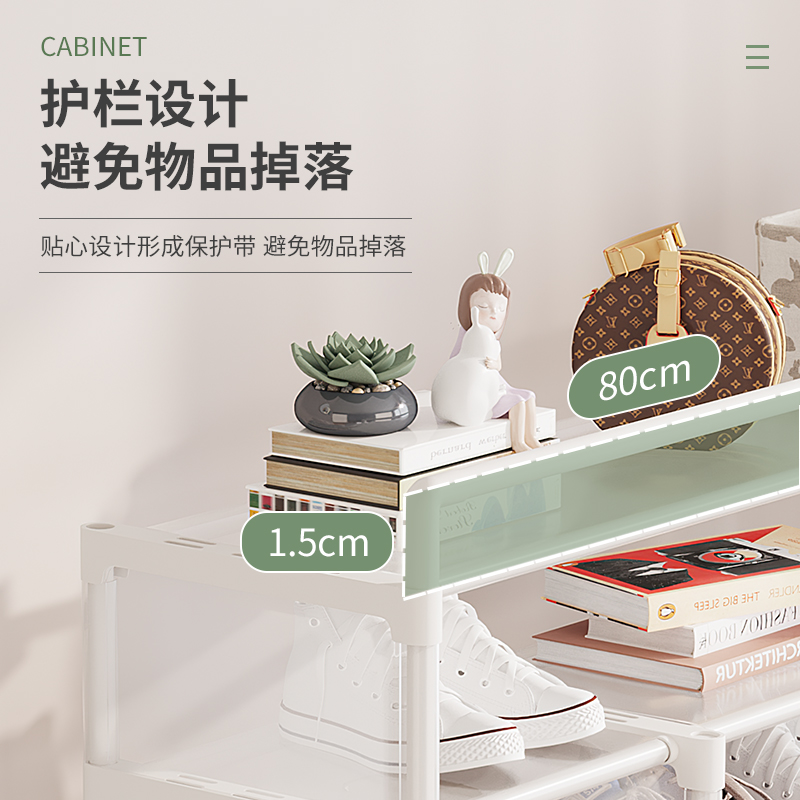 简易鞋架子家用经济型室内好看简易门口收纳神器多层防尘布艺鞋柜