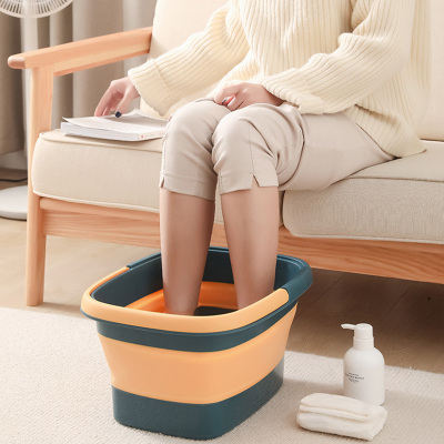 泡脚桶双人家用泡脚桶可折叠按摩深桶可携式加大加深足浴盆过小腿