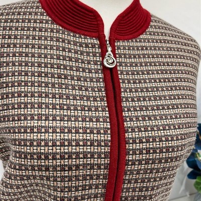 冬季新款妈妈装外套毛衣女外婆奶奶针织羊毛衫女中老年拉炼短款