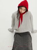 经典 Sayhitotomato 柏林少女 绞花麻花百搭美丽奴羊毛针织毛衣