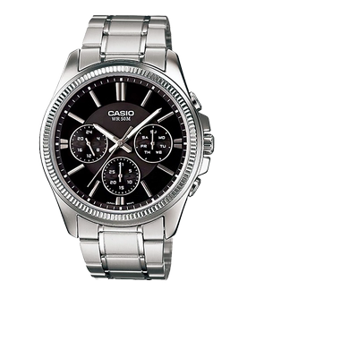 卡西欧男士指针剑鱼商务钢铁之心