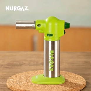炉客NURGAZ手持喷火枪烘焙烧烤点火器可倒置厨房喷枪烘焙打火机