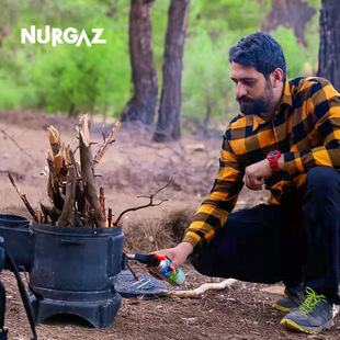 NURGAZ高山露营气罐丁烷气体卡式炉气罐平原便携炉具燃料450克