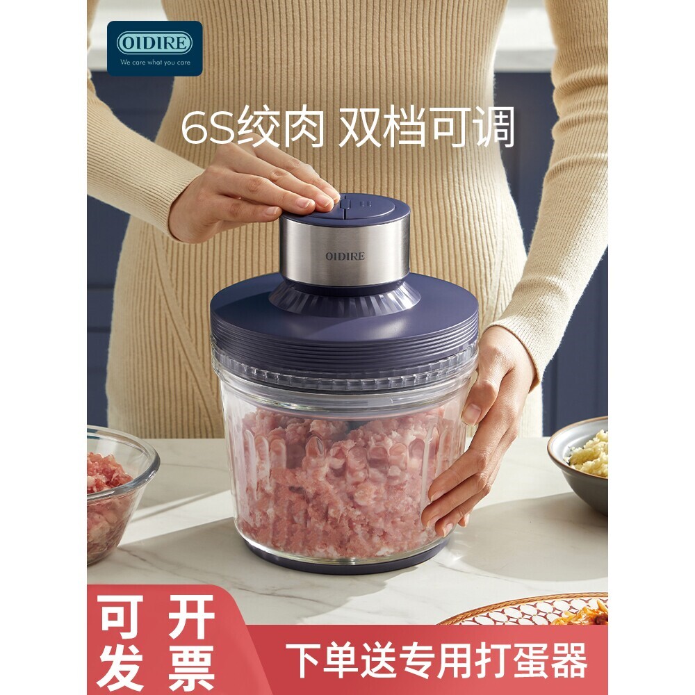 德国进口绞肉机家用电动小型多功搅拌料理碎肉绞馅机能自动打肉馅