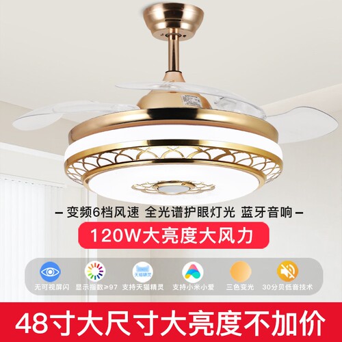 隐形风扇灯2025新款吊扇灯吸顶家