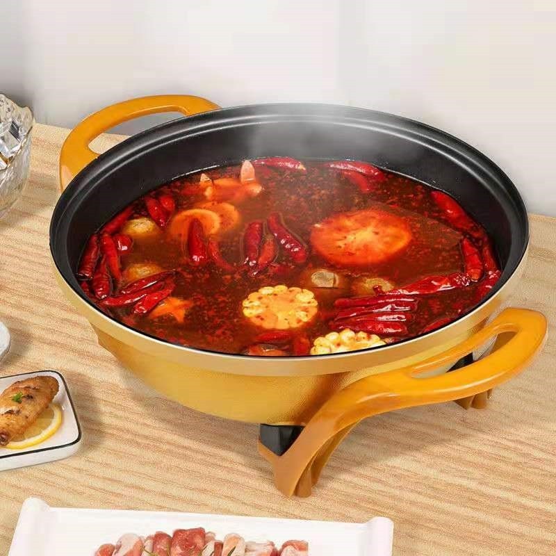 多功能电炒锅家用电热火锅锅宿舍蒸煮饭2-4人一体式电锅不粘炒菜