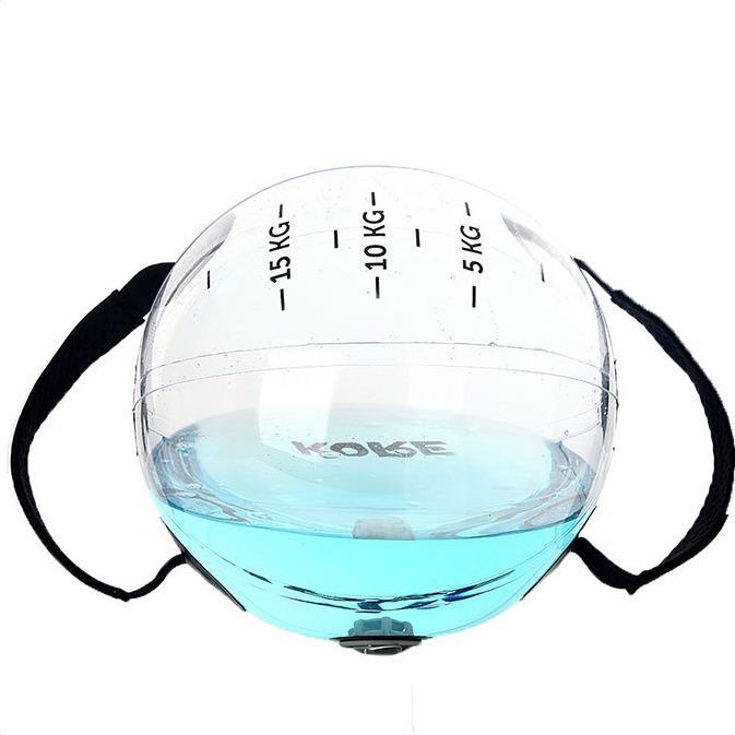 水健身水球透明球负重水袋球形水带把健健身水球身塑形充气灌水手