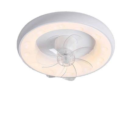 简约静音风扇灯大气卧扇厅电扇灯智能餐一体吊灯吸顶灯室led照明