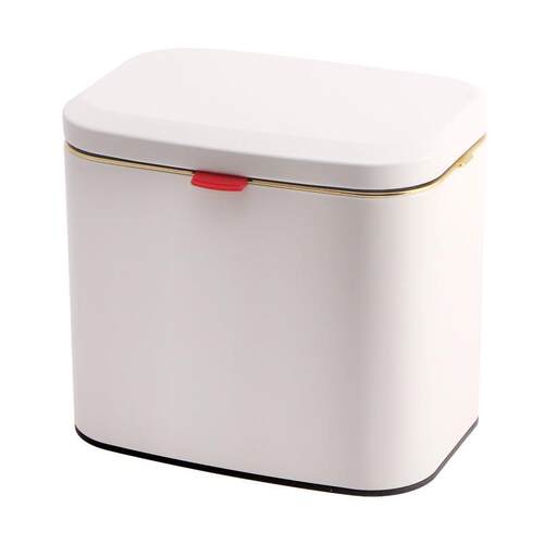 L桌面不锈FT-8L钢垃桶挂式橱柜门收免打孔壁挂8式纳桶家用带盖圾