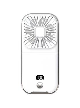 新款手叠持风扇数显挂脖u小s风扇折便F30pro携多功能桌面小电b风