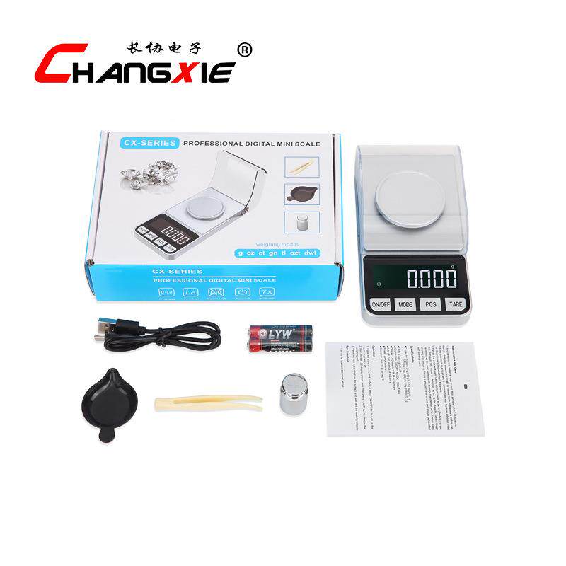 高精1度毫克称药粉电子秤型0.00g小珠宝无品牌/称精密平宝天石克