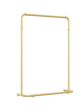 网服架地式直播间陈衣落列红服装架加粗卧室内挂衣杆女装店挂EFM