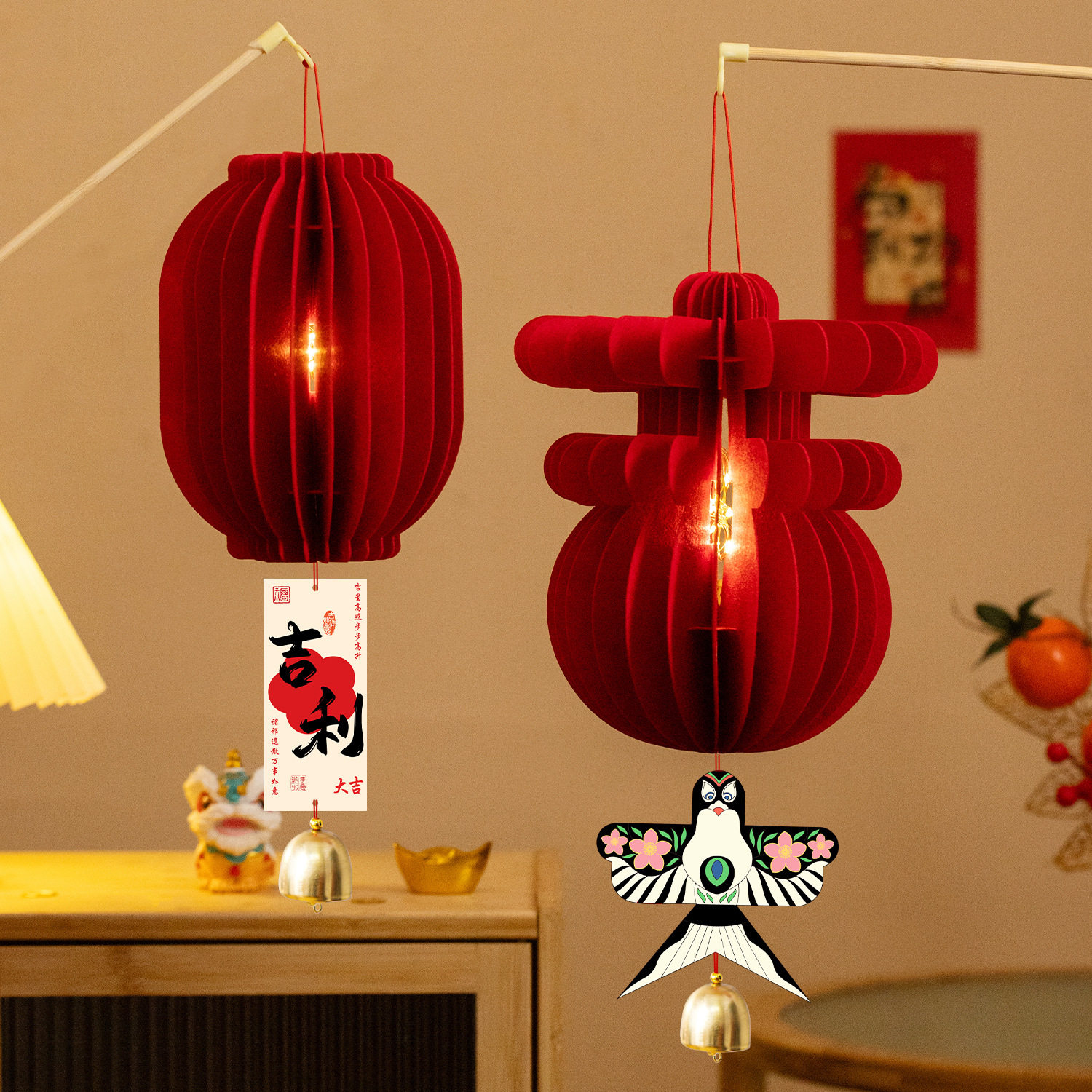 新年马年2026过年春节红色灯笼发光春字葫芦氛围装饰挂件摆摊批发,节庆用品/礼品,挂饰/生肖挂饰,淘宝优惠券,粉丝福利购,淘宝优惠卷