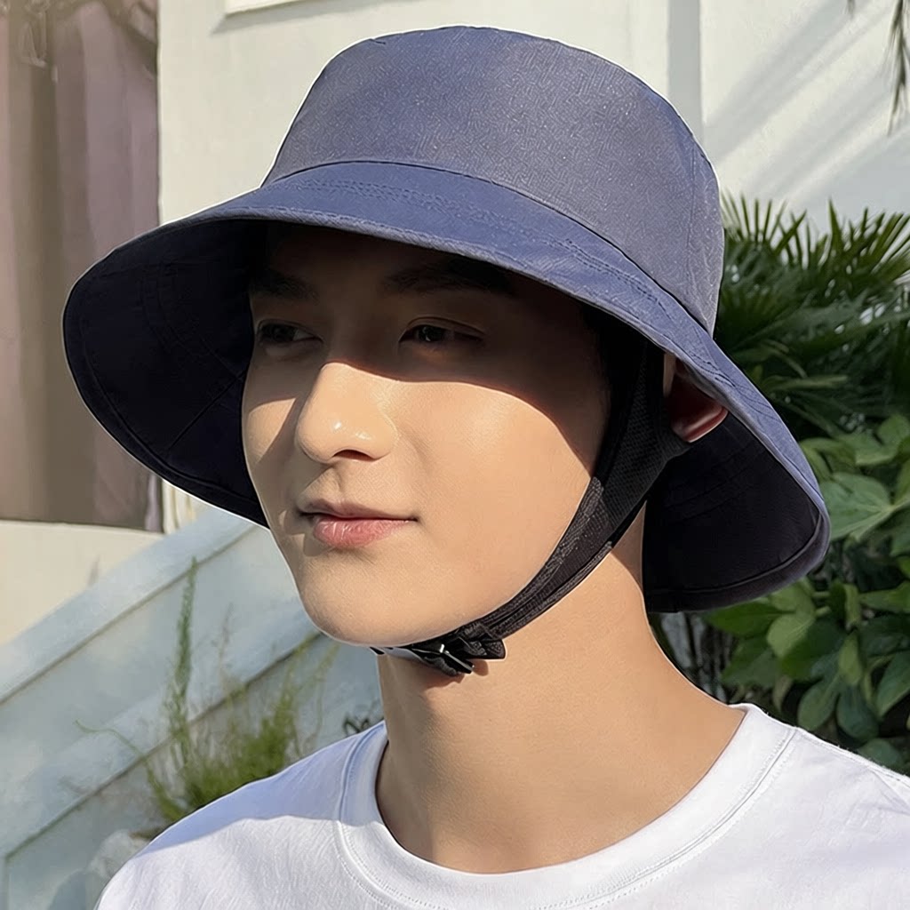 户外骑车渔夫帽夏季遮阳防晒男士