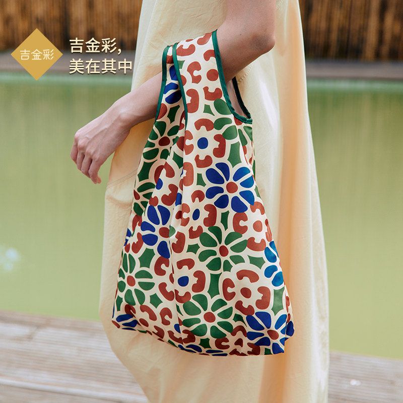 吉金彩敦煌连叶朵花包包女2026新款文艺青年复古学生手挽手拎包包