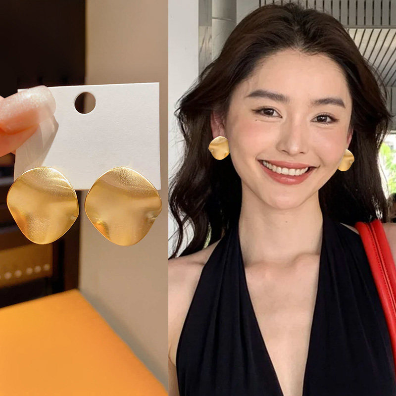 金色夸张大耳环女新款爆款复古