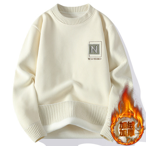 莫兰绒冬季毛衣男加厚