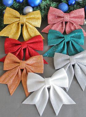 Christmas pearl cotton gold pink bow diy gift box accessorie