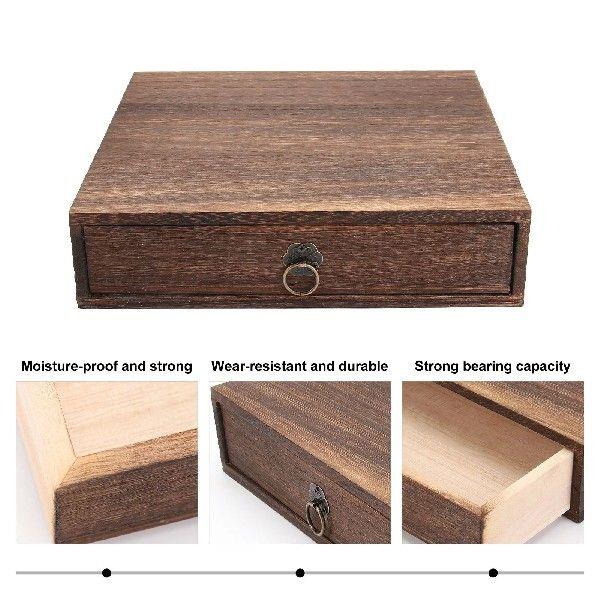Drawer Tea Box Wooden Boxes of You for Vintage Chest with