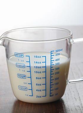 glass Measuring Cup Clear Scale Show Transparent Mug量杯烘焙
