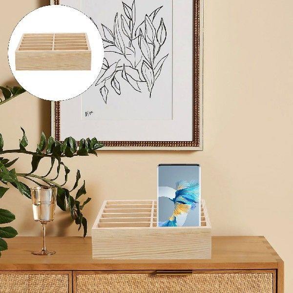 Mobile Phone Storage Box Meeting Room Organizer Case Table