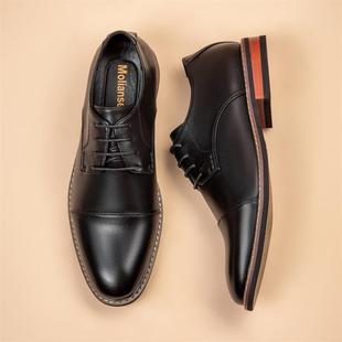 Classic Dress Shoes For Men Black Leather Wedding Parry Shoe