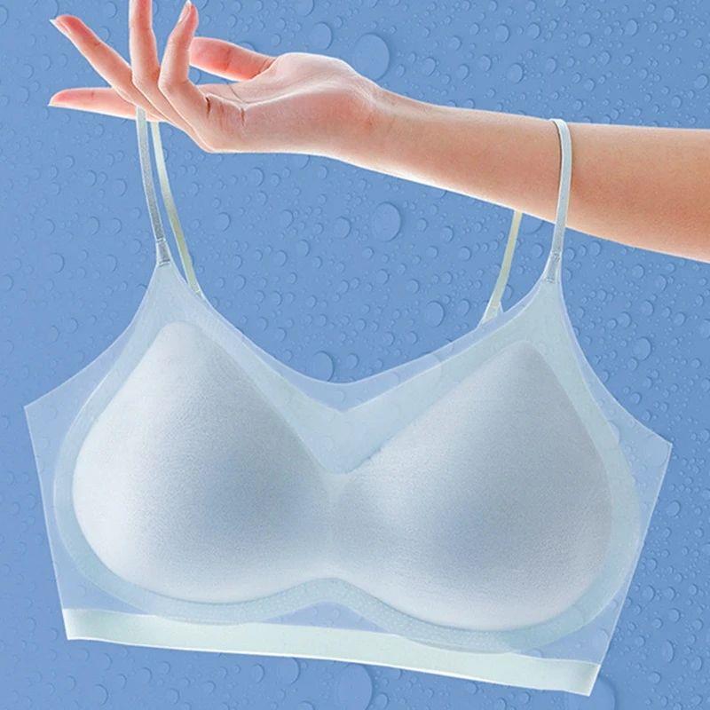 Ultra-thin Ice Silk Padded Bra Seamless Underwear Women