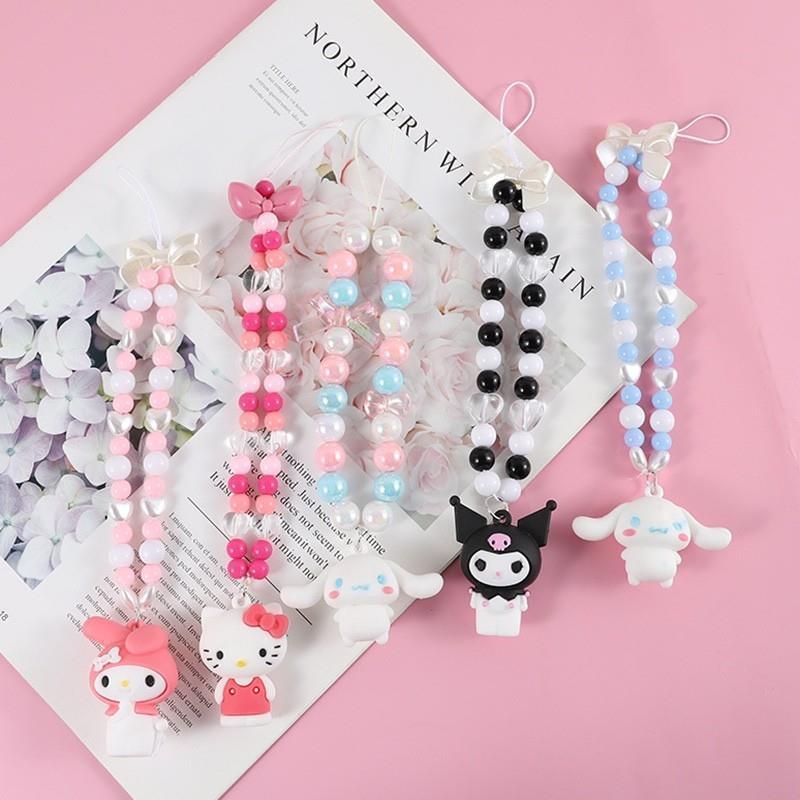 Doll Strap Diy Phone Case Chain Handmade Beaded Pendant