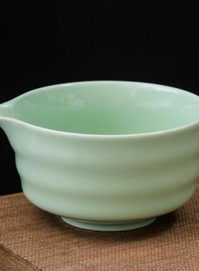 Matcha bowl with spout ceramic tea set 抹茶碗带嘴陶瓷茶具