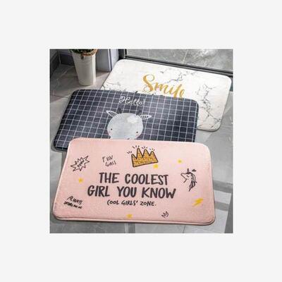 Absorbent felt bedroom entrance door mat bathroom rug carpet