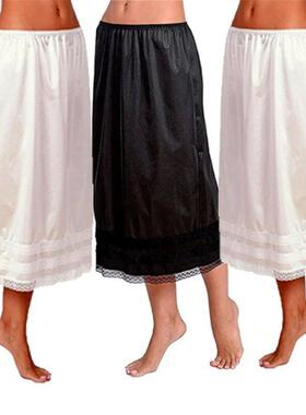 Womens Lace Underskirt Petticoat Under Dress Long Skirt