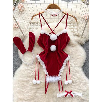 Christmas Women Bodysuits Lingerie Sexy SetsFashion Sleepwea