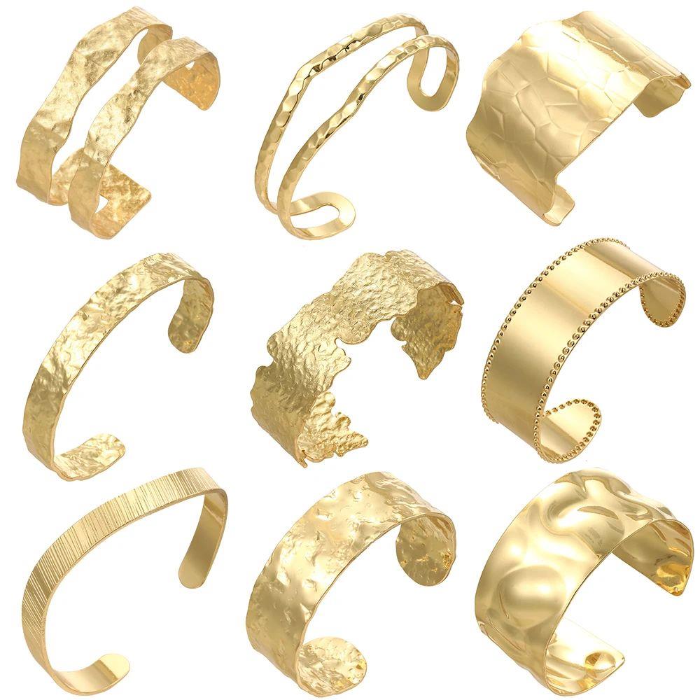 Gold Color Geometric Bracelet for Women Men Designer Adjusta