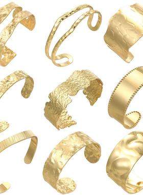 Gold Color Geometric Bracelet for Women Men Designer Adjusta