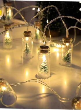 new Christmas tree light string LED glass ing bottle floatin