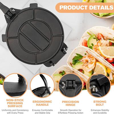 Cast Iron Tortilla Press Tortilla Maker Taco press Roti
