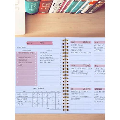 A5 Agenda Planner Notebook Diary Weekly Planner Goal Habit S