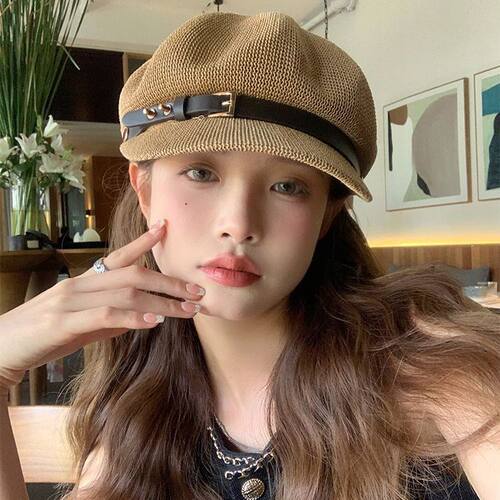 日系镂空八角帽子女夏季出游