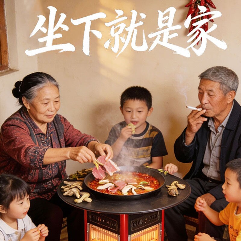 围炉煮茶烤火炉五面取暖器可烧烤