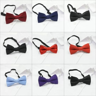 儿童黑色领结韩版男童潮宝宝领结小孩领结小学生演出表演戴蝴蝶结