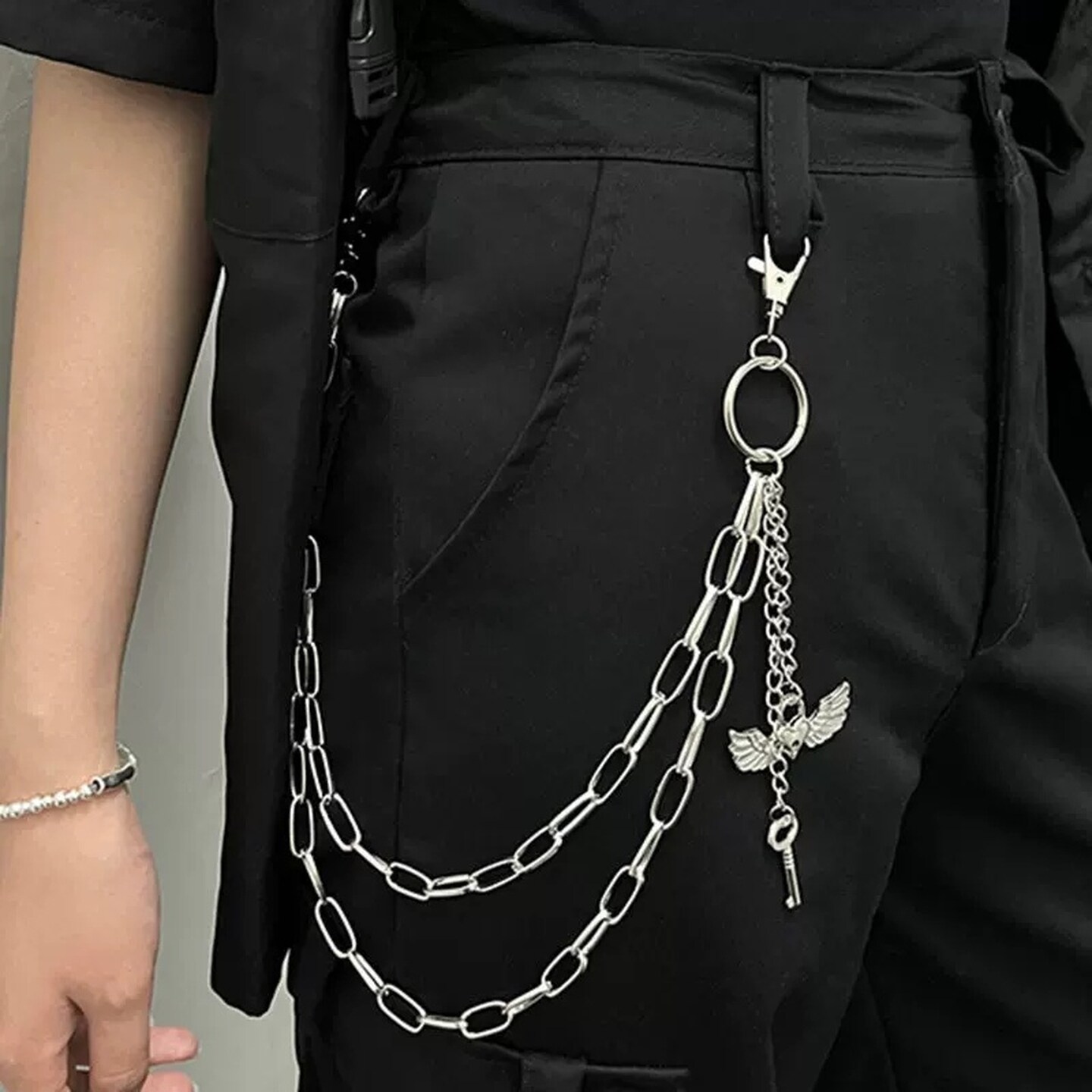 2026新款男女士裤链腰链装饰腰带配饰朋克链条ins链子街头嘻哈潮