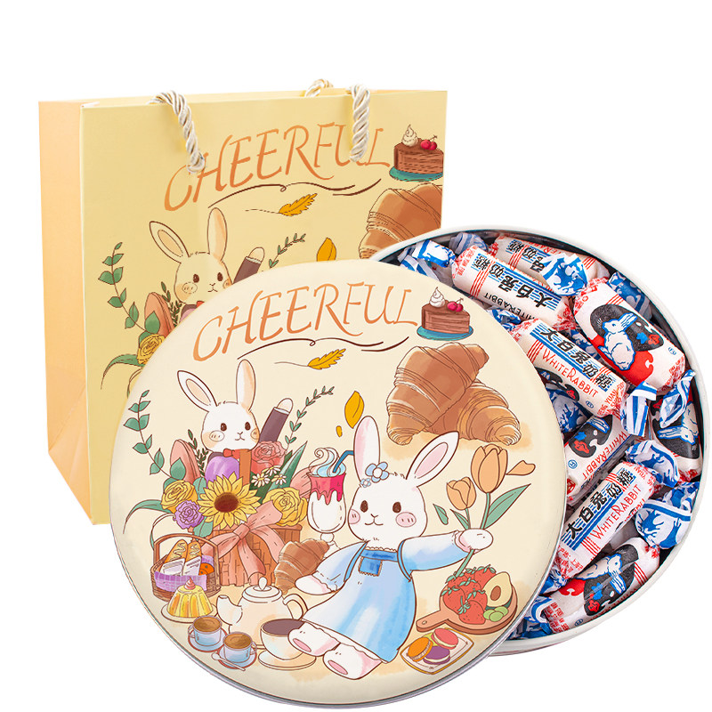 上海冠生园大白兔奶糖混合味220克节日礼盒装年货礼物糖果