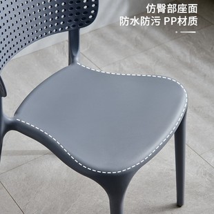 塑料椅子家用现代简约餐椅北欧网红靠背凳子书桌椅休闲椅洽谈桌