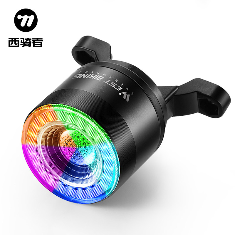 西骑者自行车尾灯智能百变尾灯3C认证公路山地车遥控转向夜骑灯